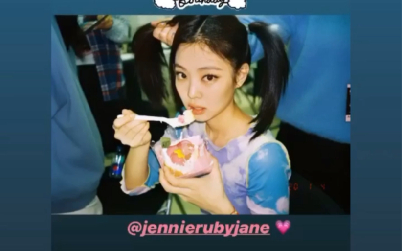 jennie20200116生日快乐 #jennie ins更新,感谢所有祝她生日快乐的人#哔哩哔哩bilibili