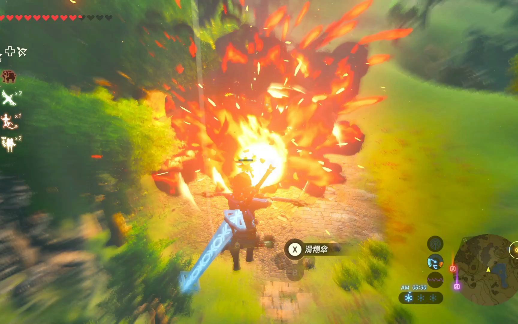 活动作品塞尔达传说旷野之息火箭雷箭爆炸的艺术