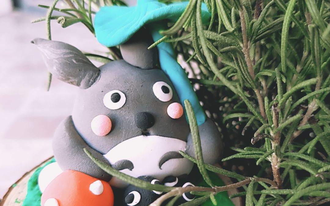 【粘土龙猫】喜欢看宫崎骏动漫的小伙伴,一定要做的超轻粘土龙猫_哔哩