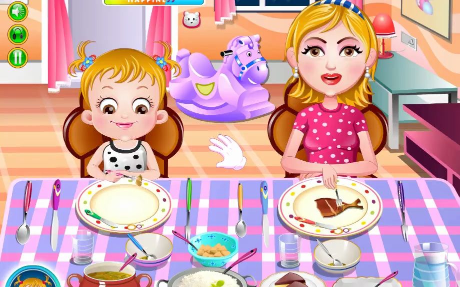 榛子宝贝学习用餐礼仪