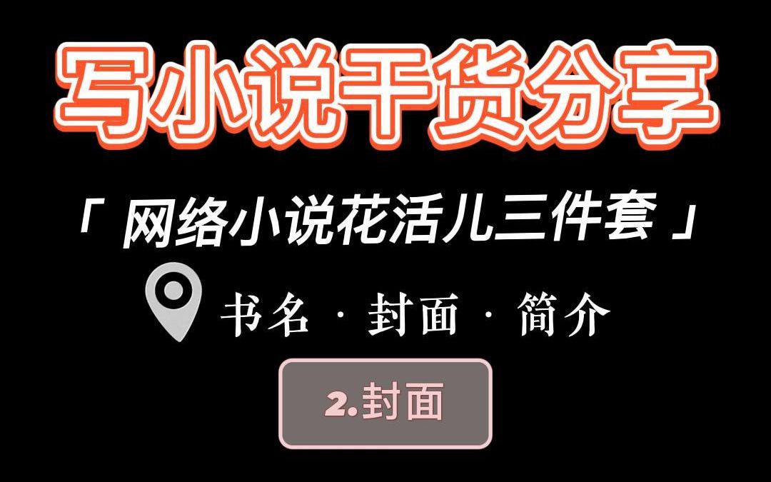 写小说干货分享:网络小说花活儿三件套:2.封面哔哩哔哩bilibili