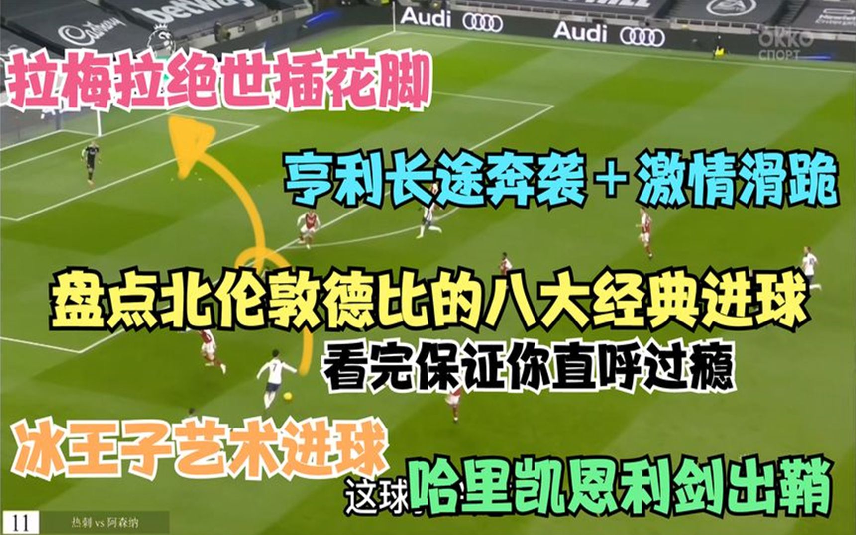 你知道同城敦德比有多火爆吗?盘点北伦敦德比的八大经典进球哔哩哔哩bilibili