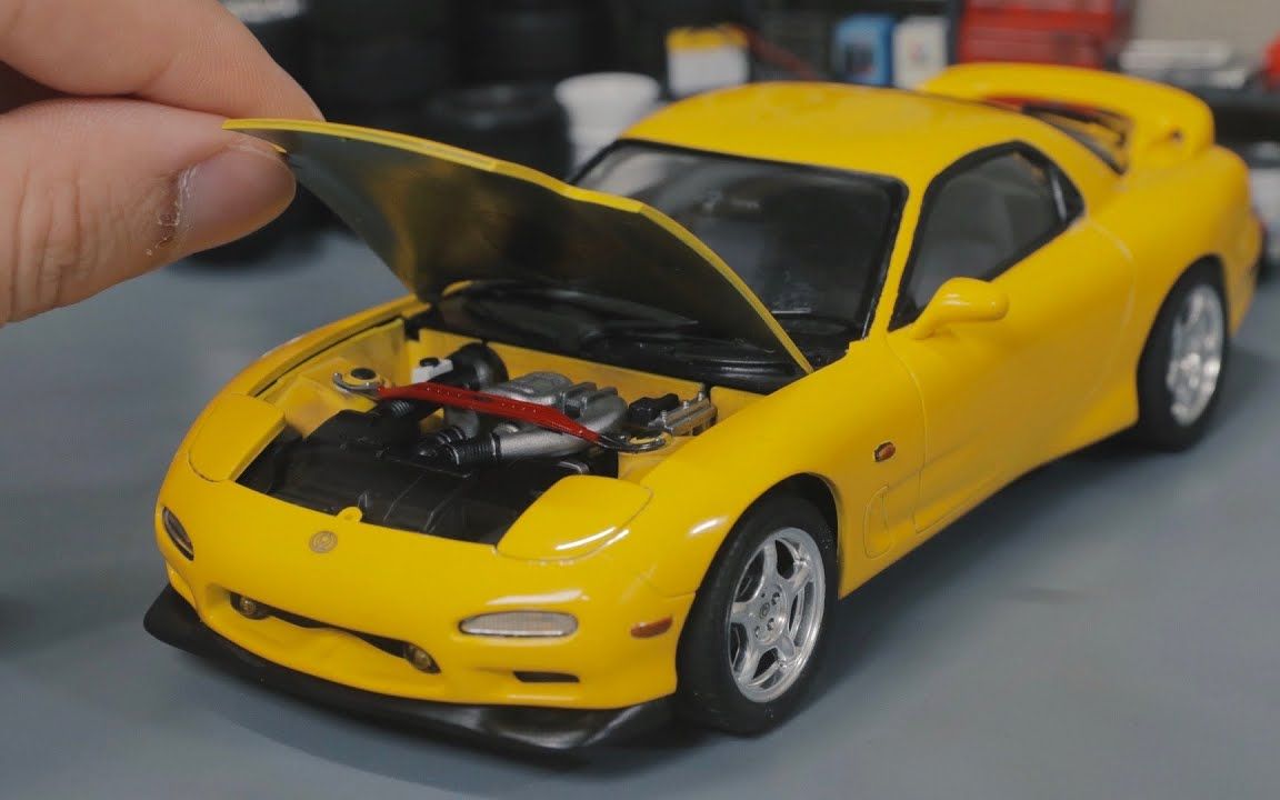 【车模】【田宫】马自达rx7模型制作过程