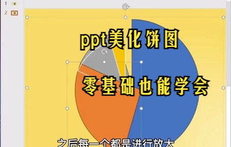 【PPT技巧】ppt如何美化饼图呢?你也能学会!哔哩哔哩bilibili