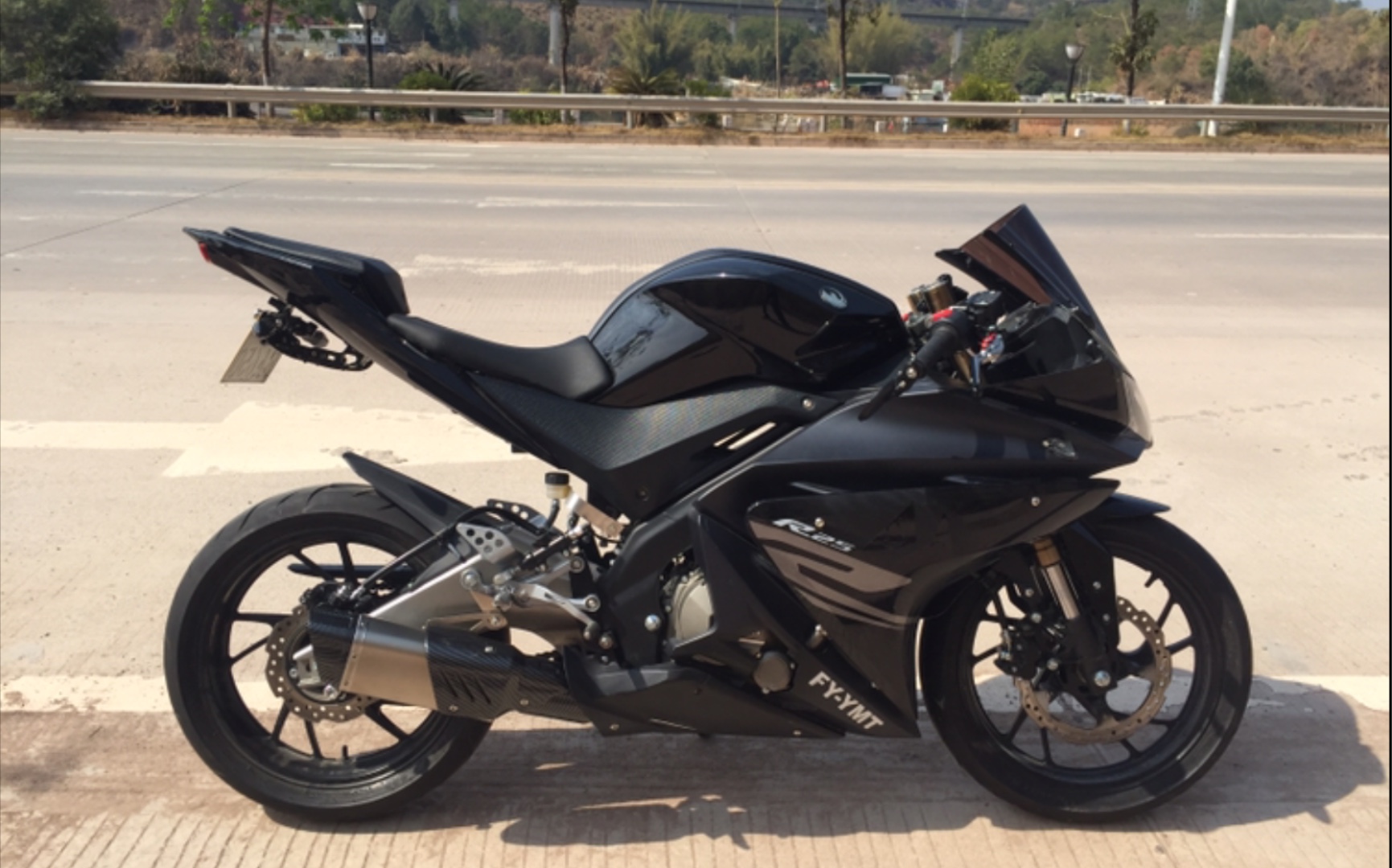 飞鹰r25改变骑行三角改升高坐高和升高脚踏和降低手把和排气管