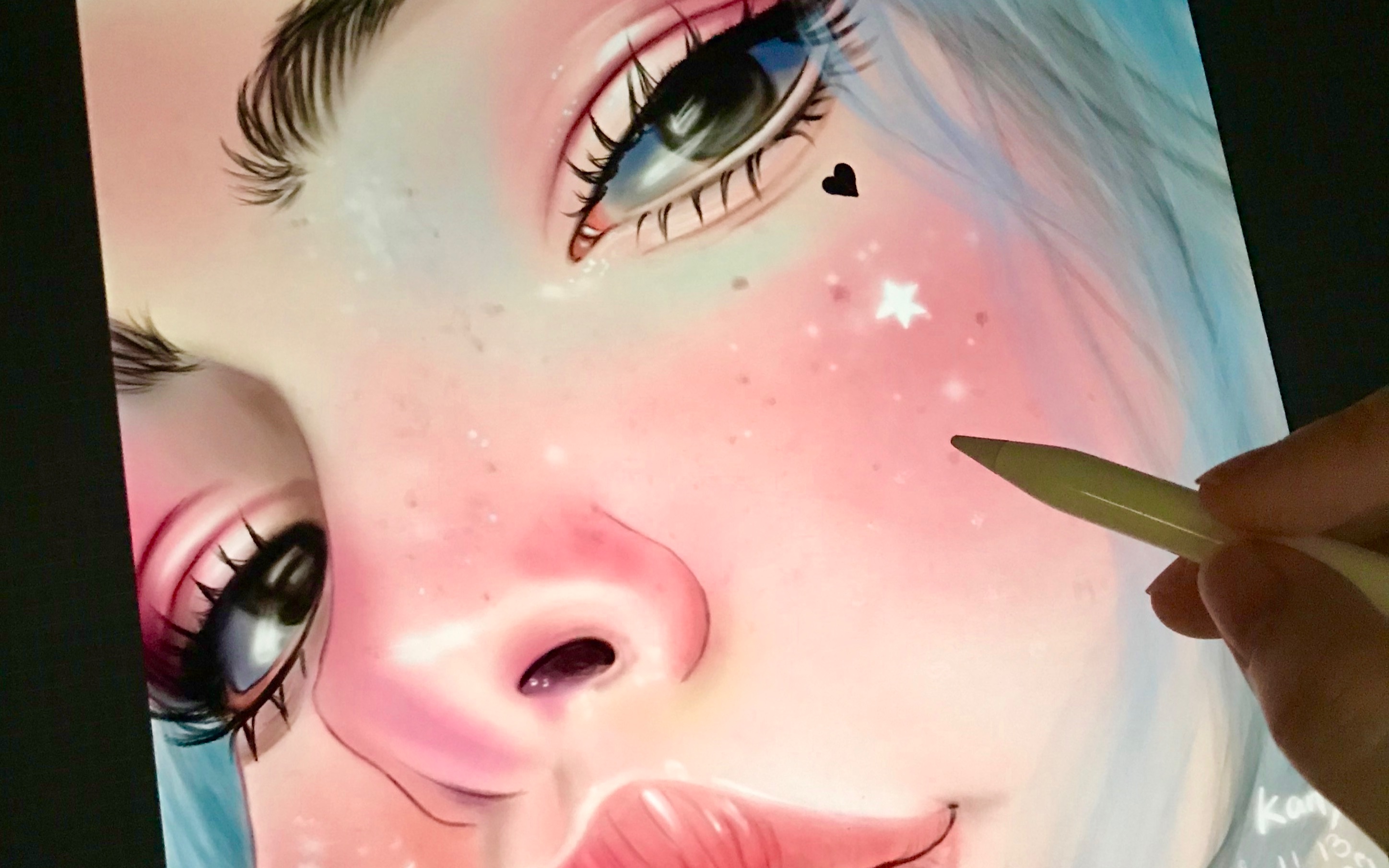 [procreat] ipad pro12.9画个欧美动漫人物