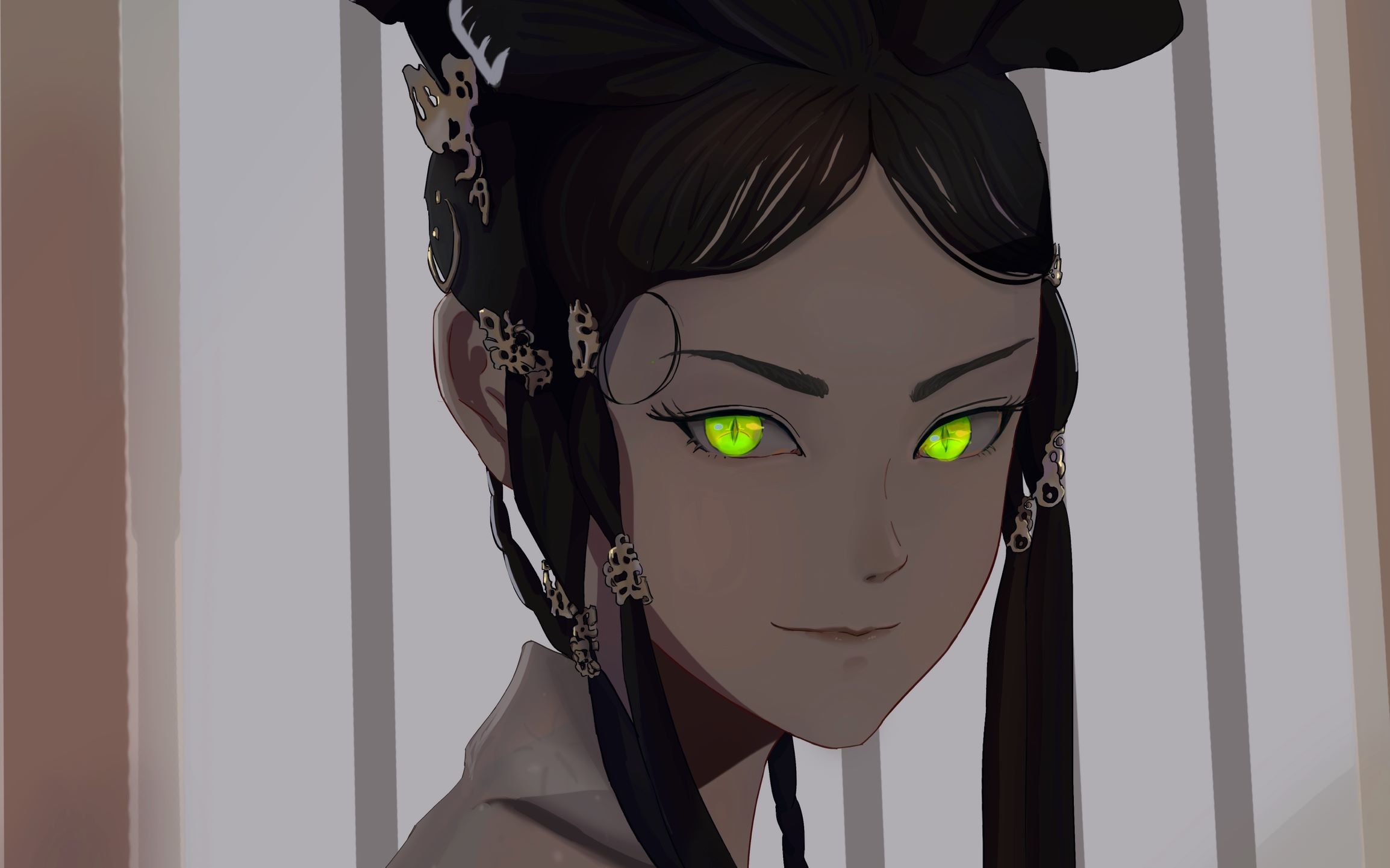 【板绘】画个北川婠婠,好像眼神不太友善