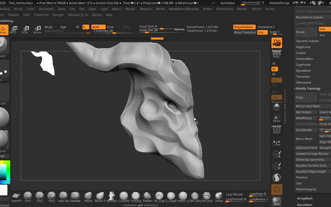 Zbrush拓扑插件 ZRetopoIt2.5哔哩哔哩bilibili