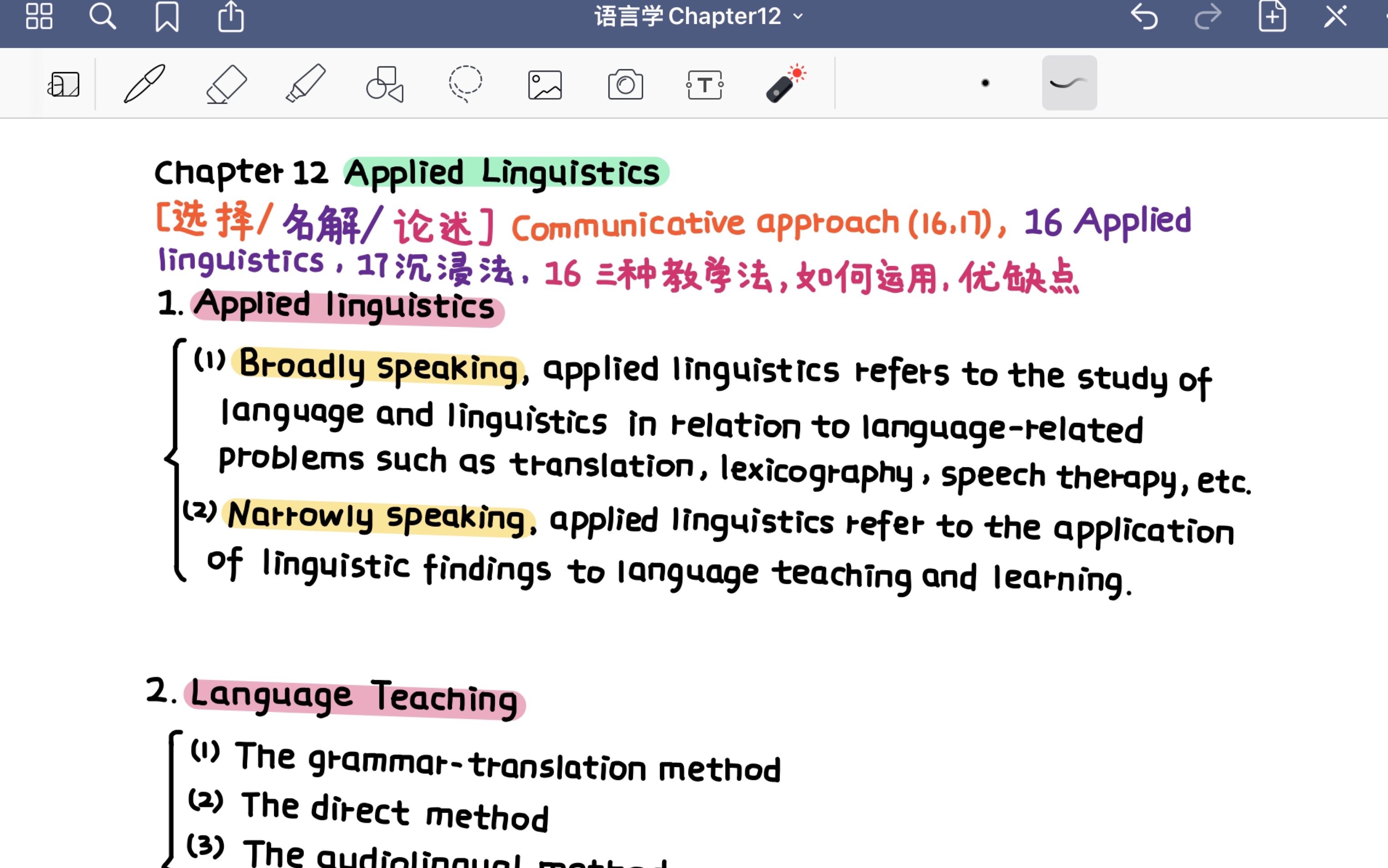 [图]西外学科英语考研｜刘润清《新编语言学教程》｜Chapter12 Applied Linguistics