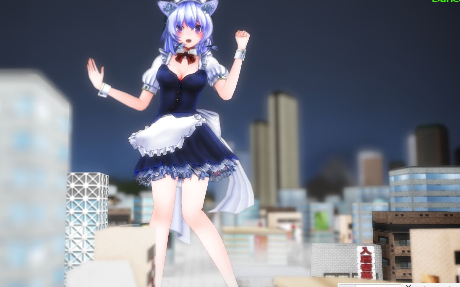 【mmd】一个巨大的女仆出现了!【十六夜咲夜】巨大化少女