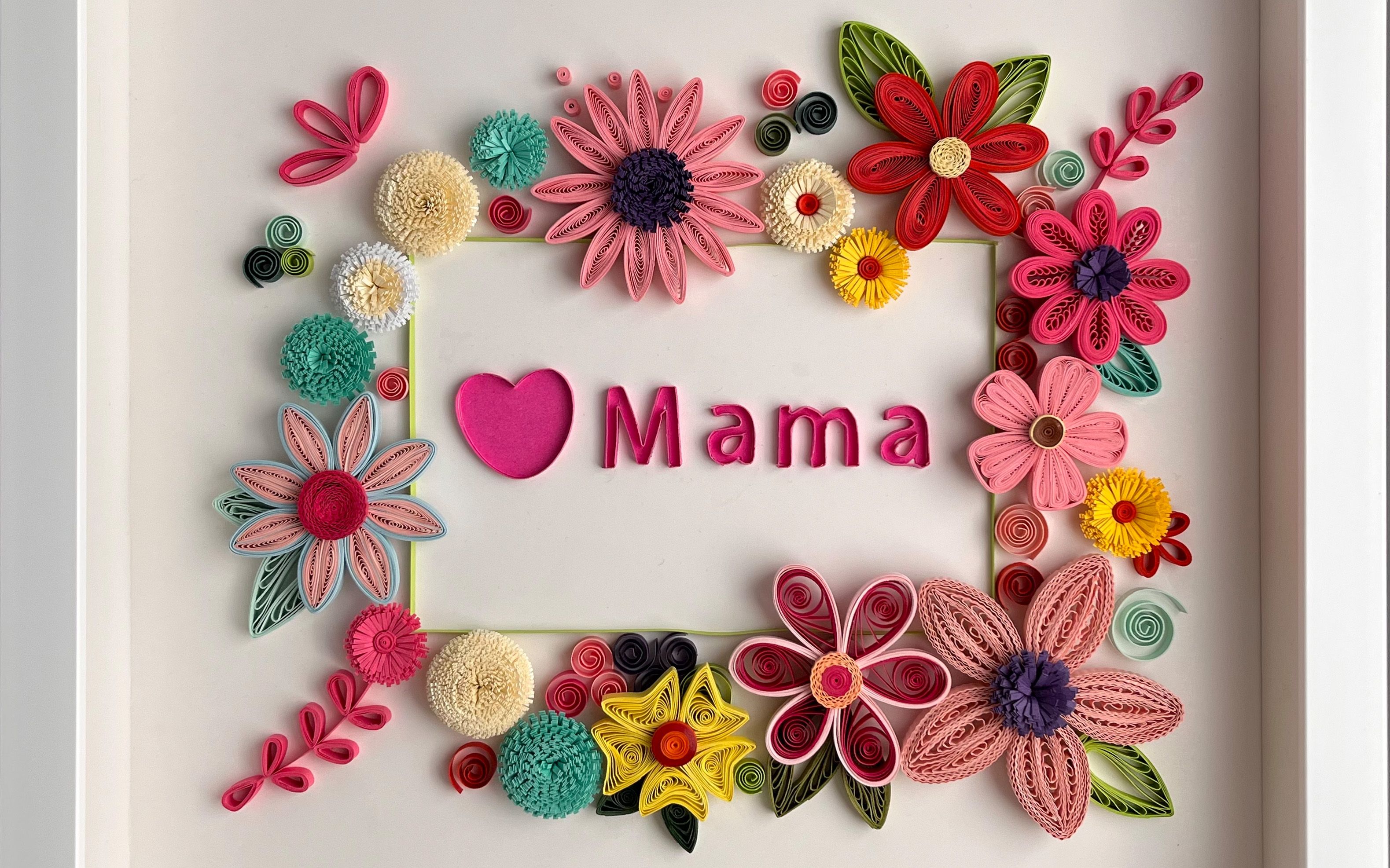 献给妈妈的花-原创衍纸-母亲节礼物