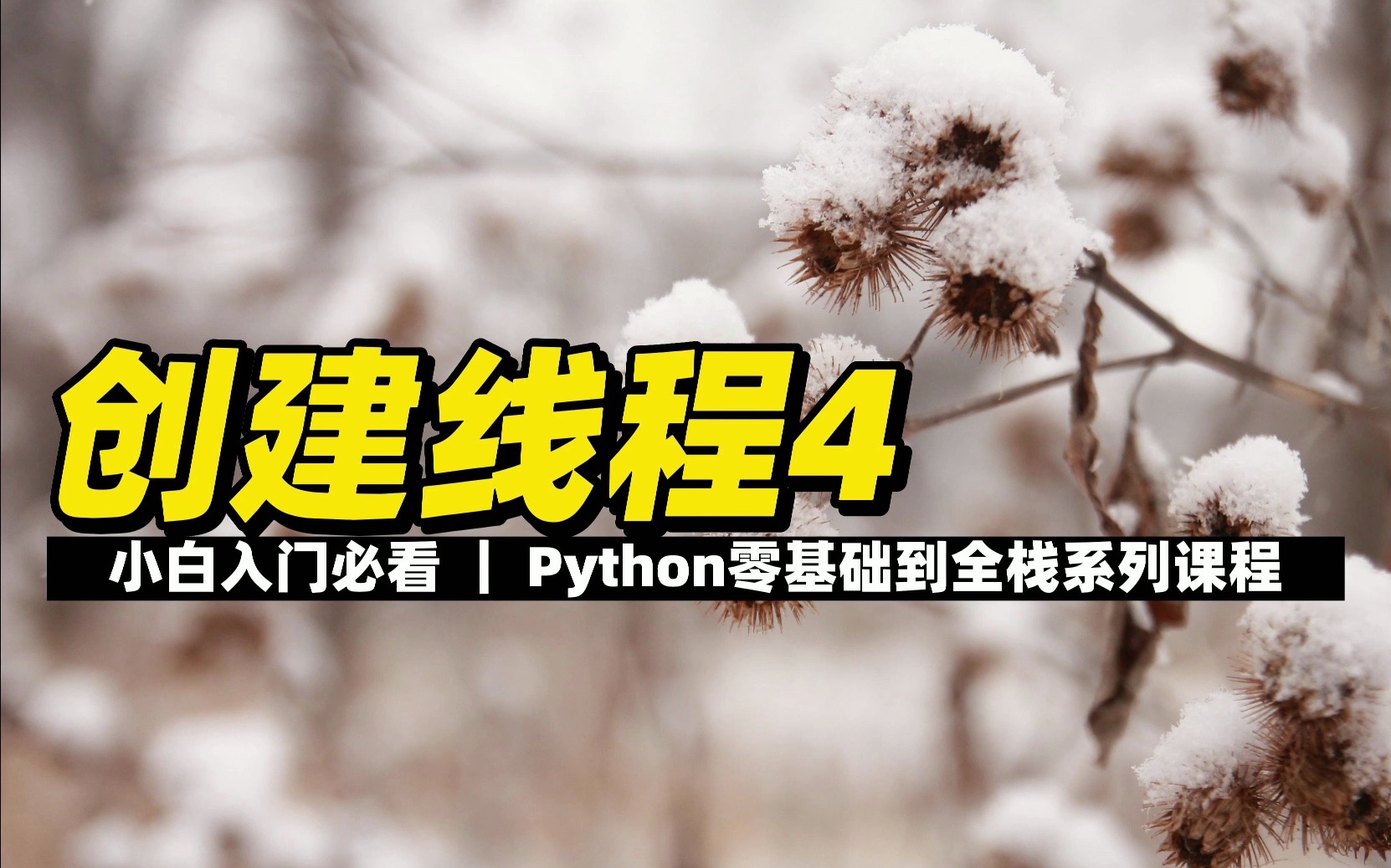 创建线程方式二  《Python零基础到全栈系列》哔哩哔哩bilibili