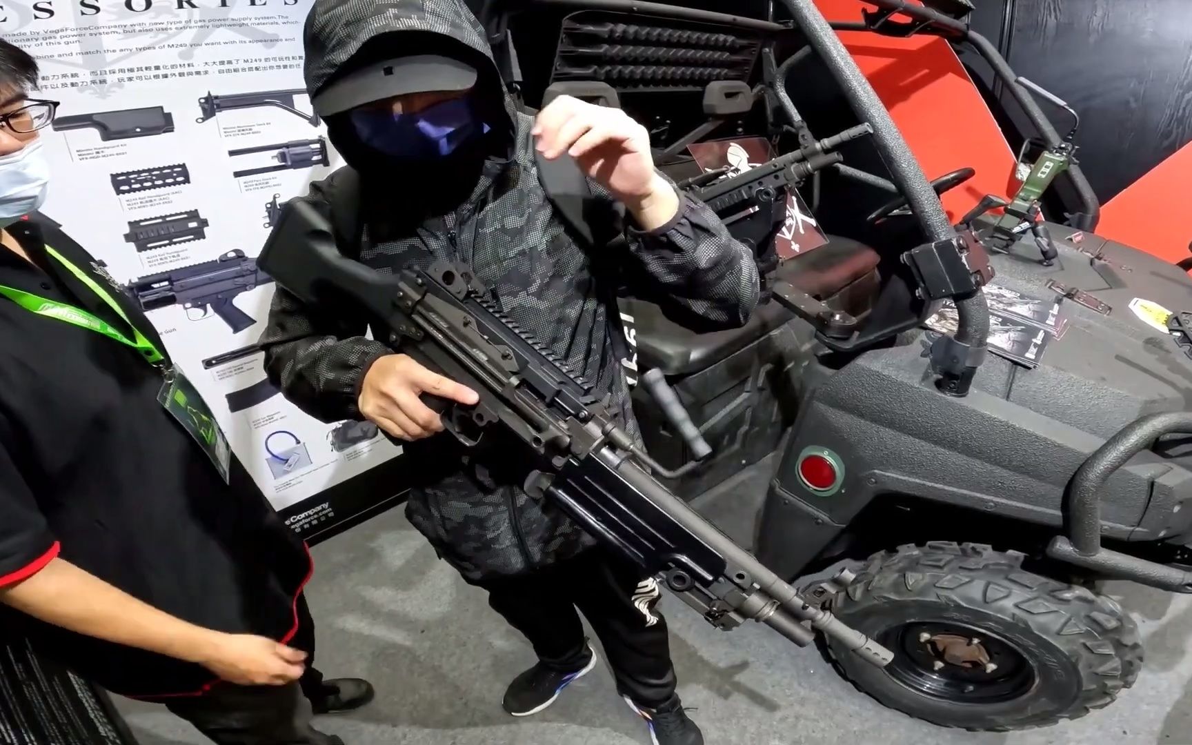 [图]全球首发M249 GBB？台展MOA 高度模块化 M249 GBB轻机枪