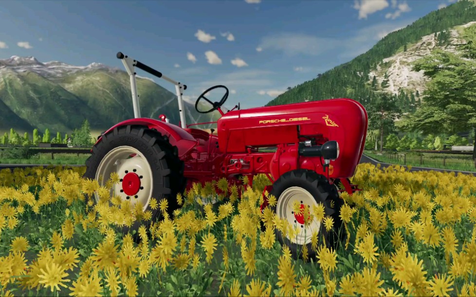 【FS22官方模组】保时捷(PORSCHE)DIESEL JUNIOR 108拖拉机单机游戏热门视频