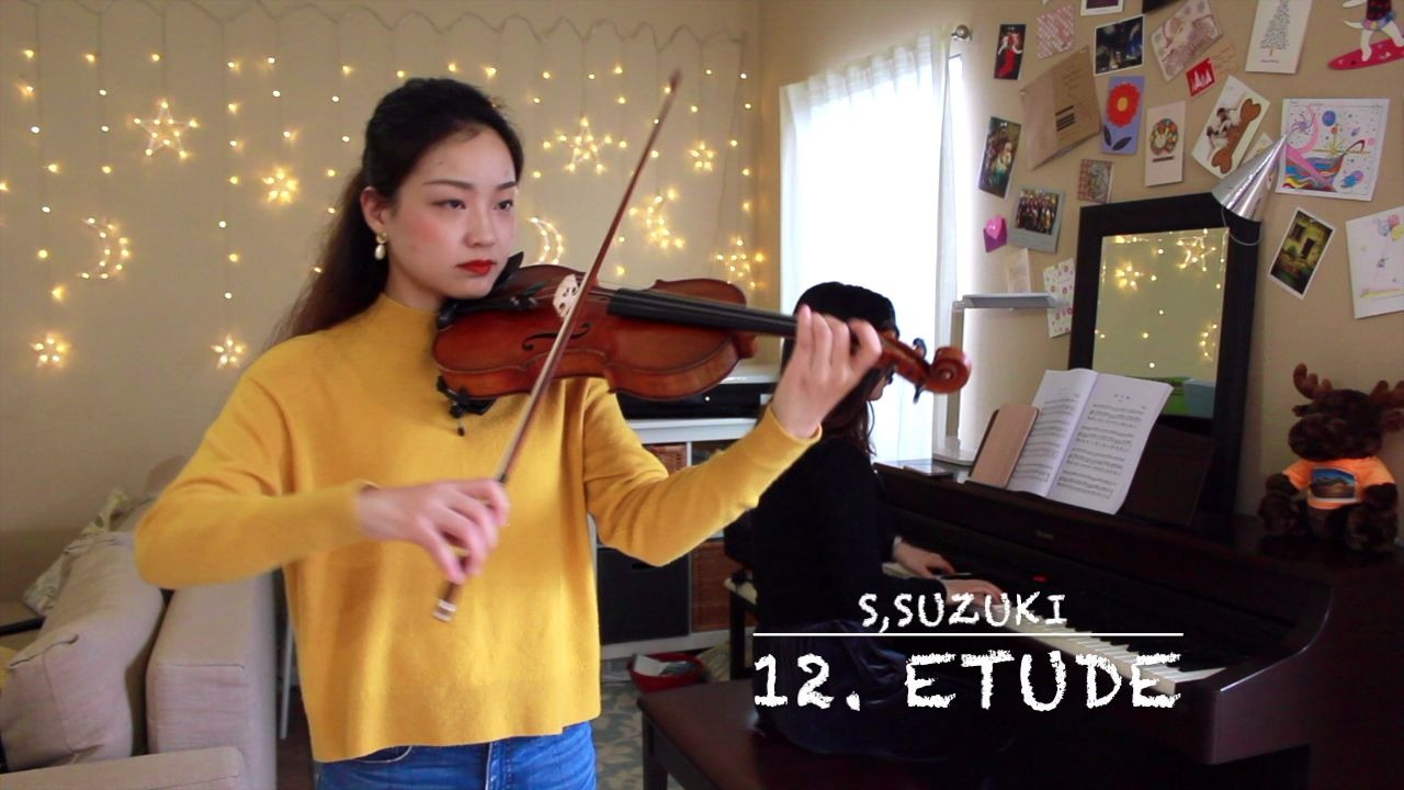 [图]练习曲 Etude 钢琴伴奏版本 | 铃木小提琴第一册