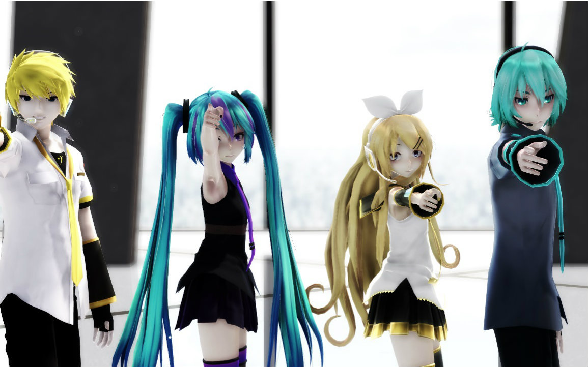 [图]【MMD】SweetDevil Remix MIKU&MIKUO&RIN&LEN