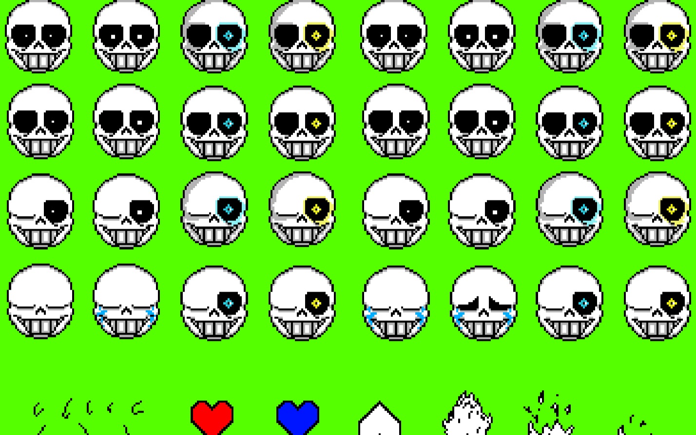 【公用素材】原sans头部及服饰(想用就用,不用问我)【已修改】