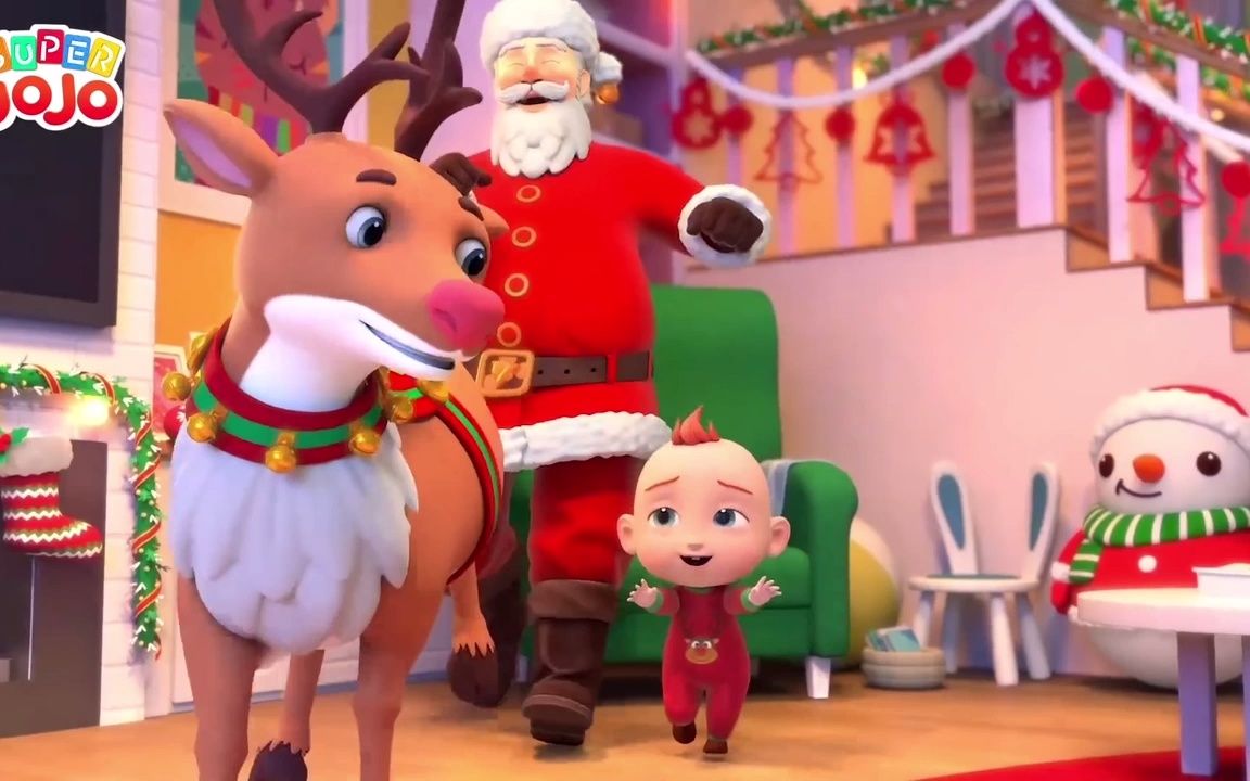 [图]超级 JoJo｜Santa Comes to My House 圣诞老人来我家｜Christmas Song for Kids 儿童圣诞歌曲｜童谣单曲