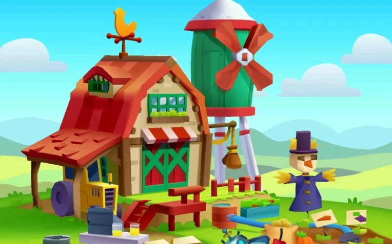 汤姆猫跑酷地图之金杰猫的农场!