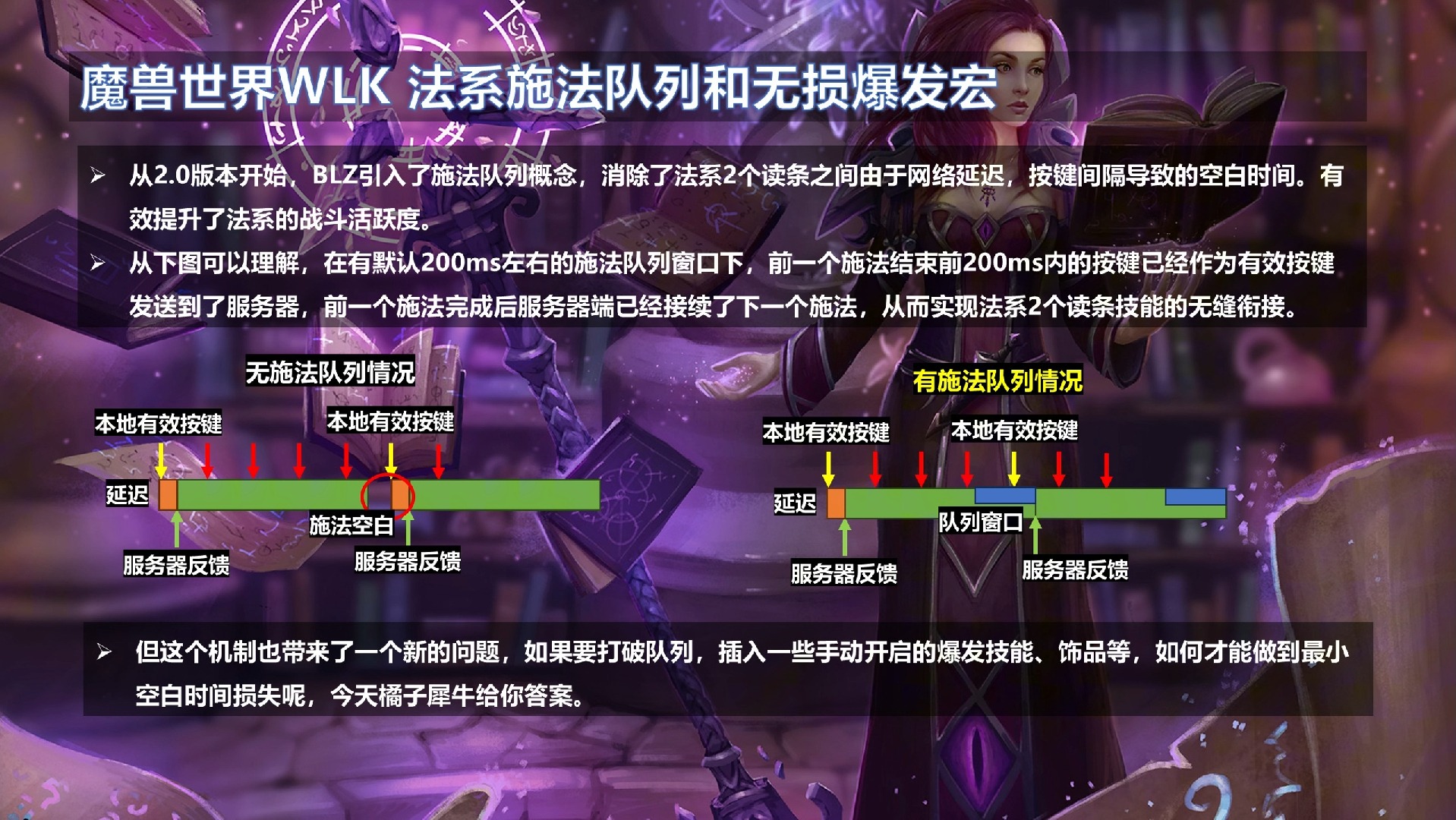 魔兽世界WLK利用施法队列实现无损爆发技能宏的教程和分享哔哩哔哩bilibili魔兽世界