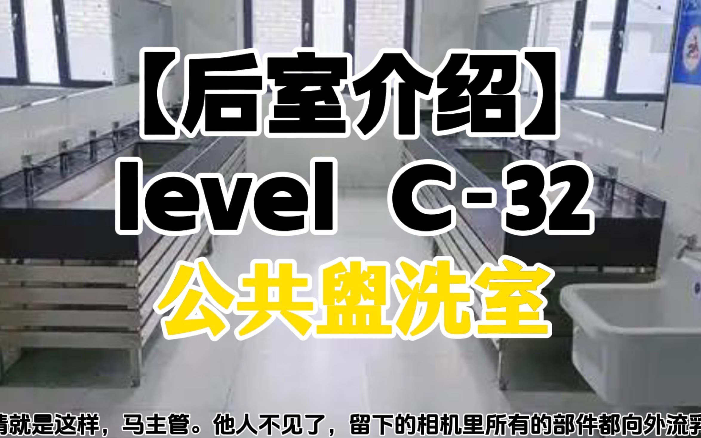 level C32“公共盥洗室”【介绍】哔哩哔哩bilibili