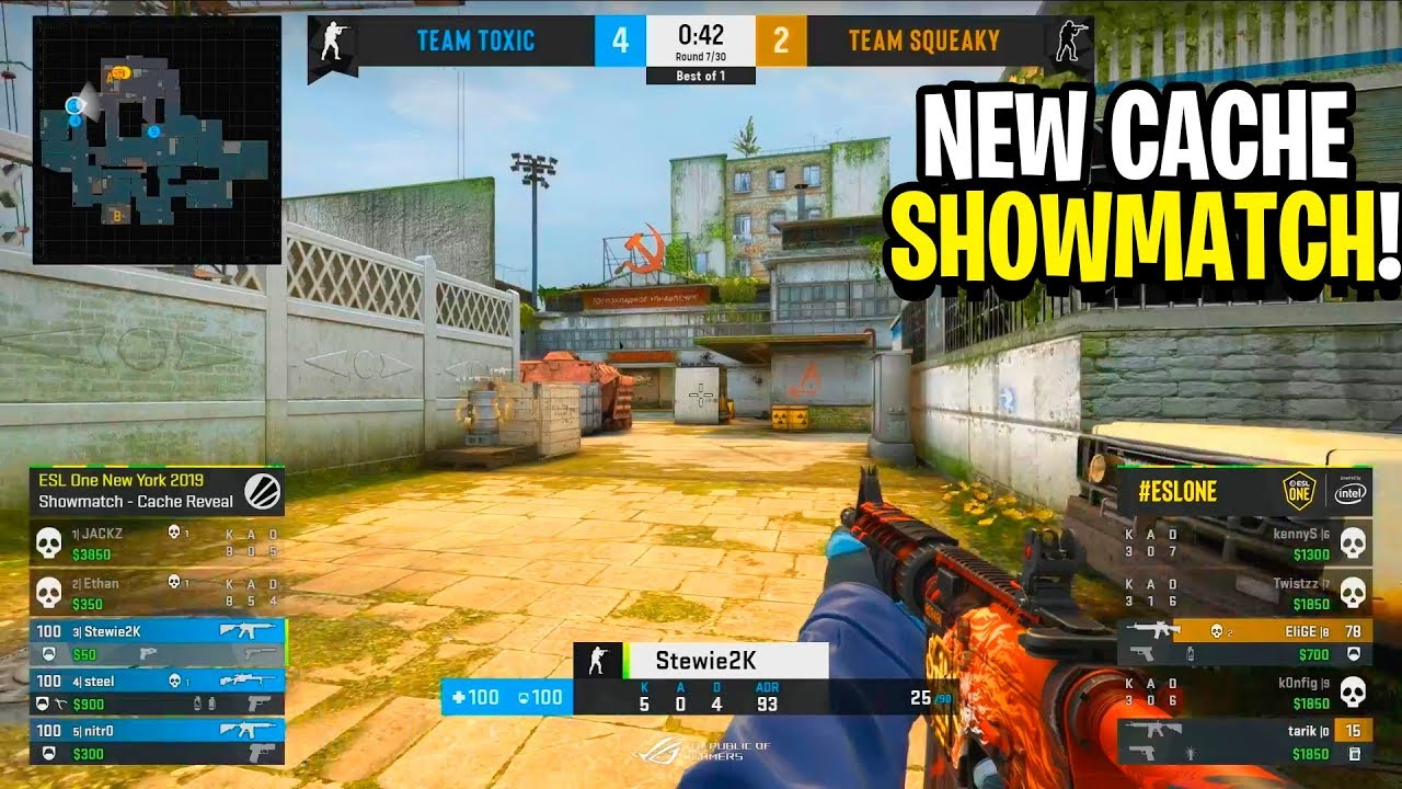 【CSGO】新CACHE表演赛  Team Toxic vs Team Squeaky  ESL One New York哔哩哔哩bilibili