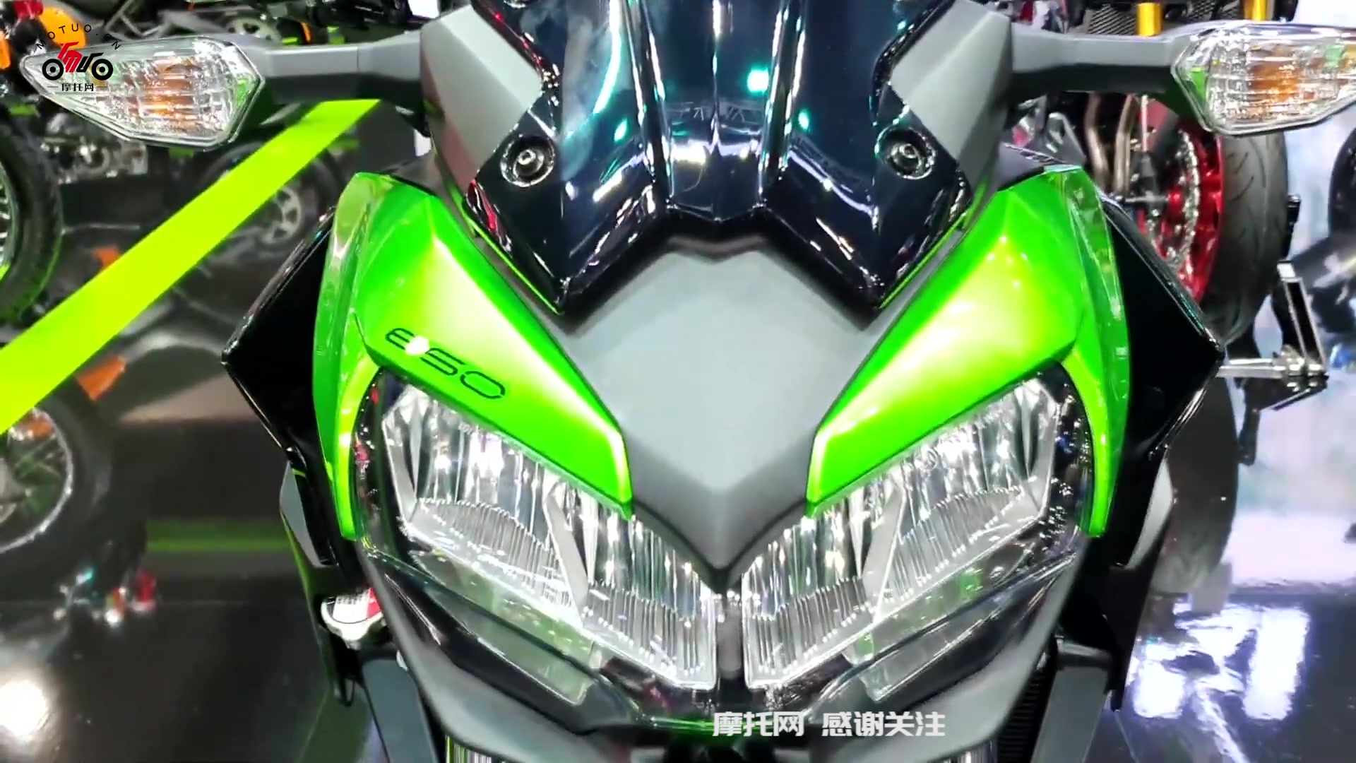 2020款川崎z650摩托车,kawasaki的650双缸十分带感