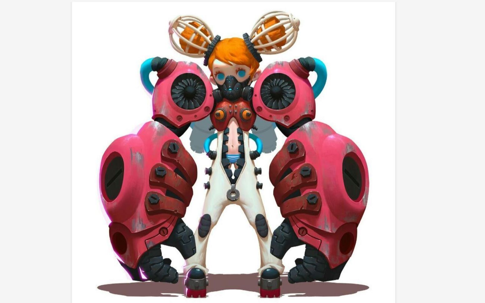 卡通女机器人3d建模从零基础到封神