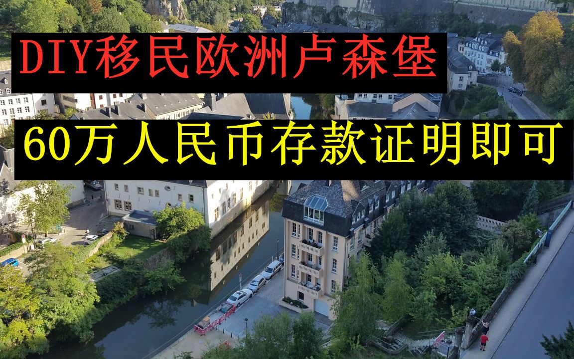 卢森堡因私居留申请条件详解,60万人民币存款证明即可实现移民欧洲.一起DIY移民欧洲最富裕的小国.欧洲移民详解Fanny在德国哔哩哔哩bilibili