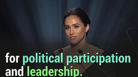 学英语看视频 英国王妃梅根 马克尔联合国精彩演吸粉无数超大英文字幕 哔哩哔哩 Bilibili