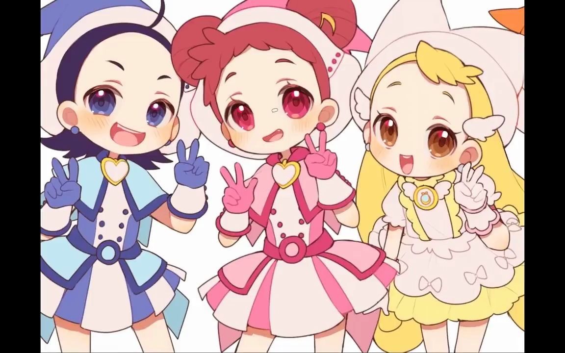 【板绘】画师kana上色过程-小魔女doremi-加速度