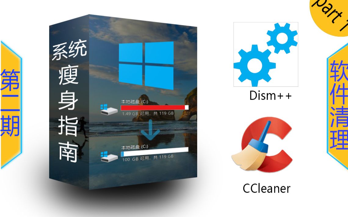 【系统瘦身指南\C盘清理】使用软件清理磁盘!CCleaner,Dism++哔哩哔哩bilibili