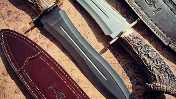 超级漂亮的西班牙鹿牌鹿角短剑