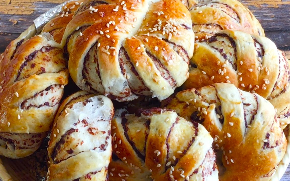 早餐面包别出去买了加1个鸡蛋简单一卷柔软酥脆全家都喜欢三丰美食