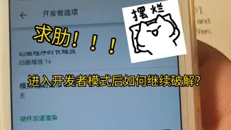 求肋！！！学习机进入开发者模式后，不会破解了