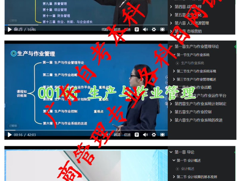 广东自考本科工商管理专业各科目网课哔哩哔哩bilibili