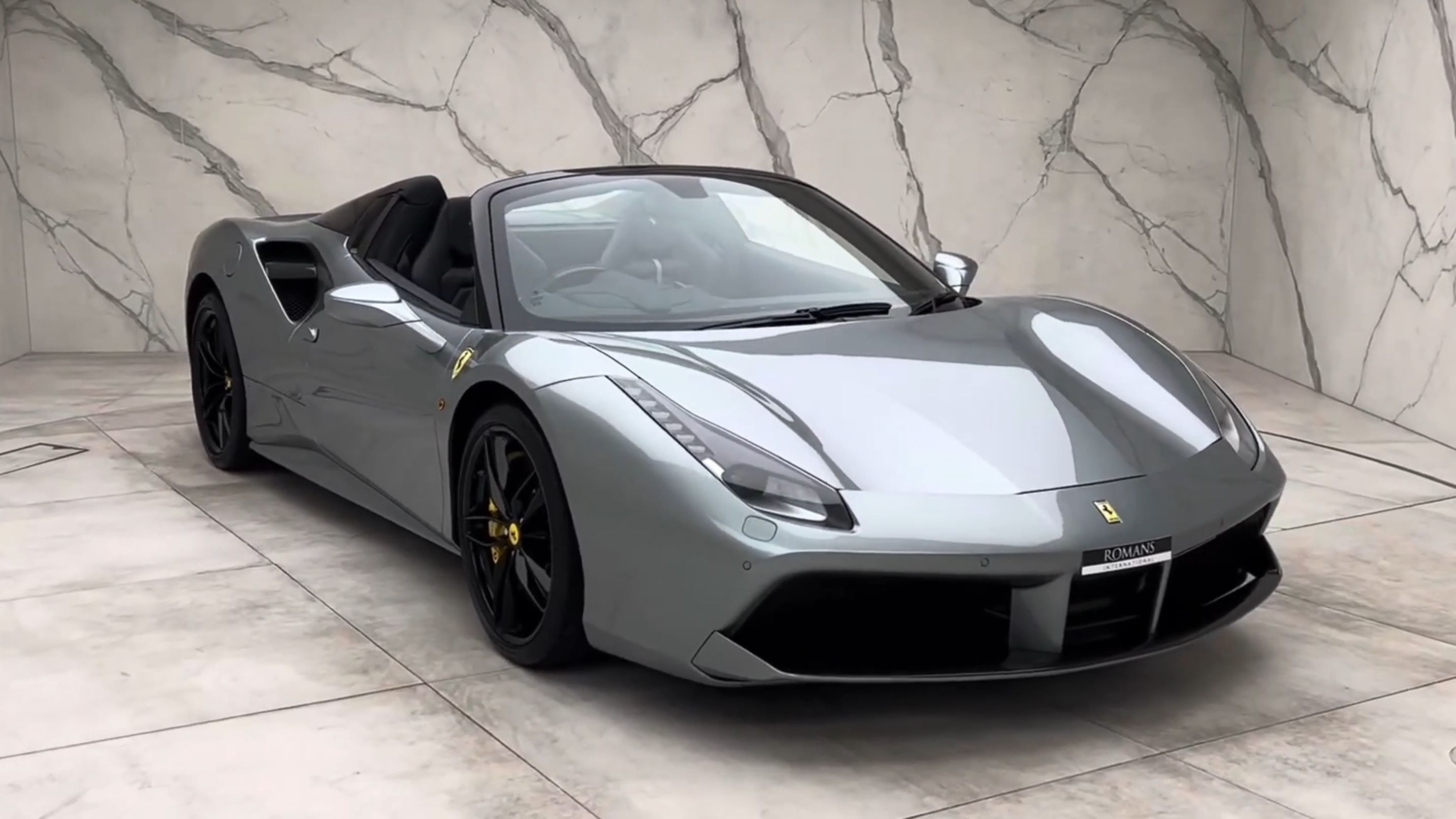 【4k鉴赏】法拉利 488 spider (2018)- grigio titanio