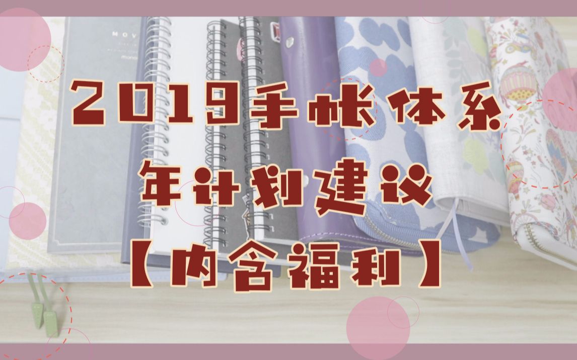 【小青青】我的2019手帐体系/制定高效年计划的小建议/结尾有福利哔哩哔哩bilibili