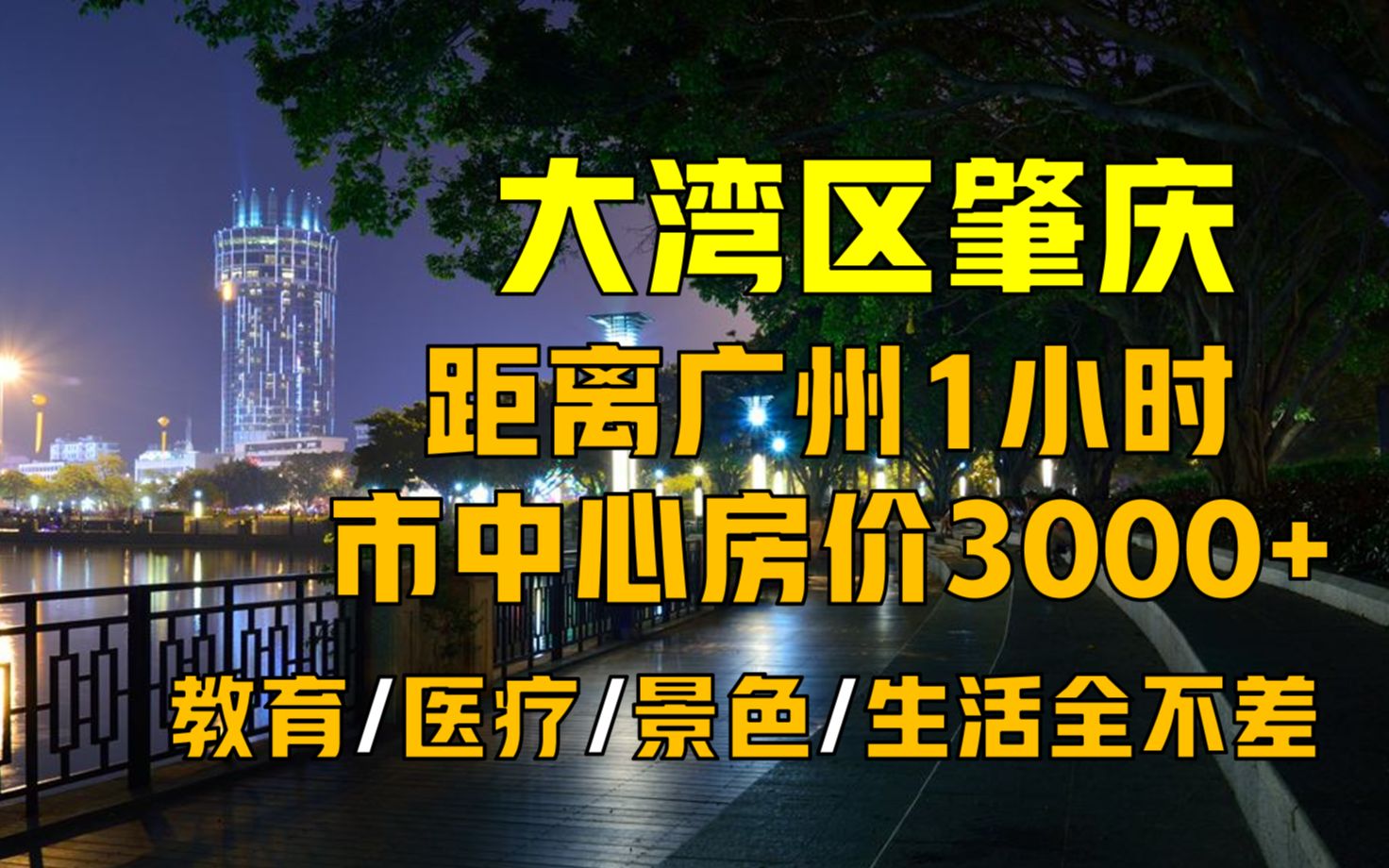 大湾区最便宜的小区,距离广州1小时,肇庆为何人少?哔哩哔哩bilibili