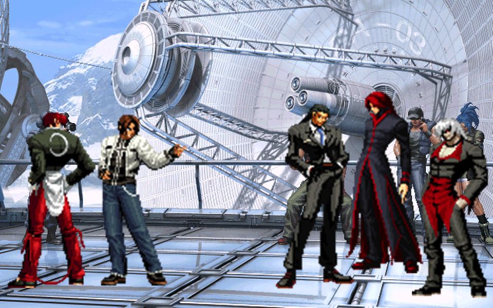 草薙京 八神 vs 针佬队_哔哩哔哩_bilibili