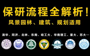 Download Video: 保研流程全解析！风景园林 建筑 规划 景观专业适用，清华 同济 北林 东南 哈工大 华南理工 苏大……