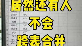 到底是谁说跨表合并很难的啊