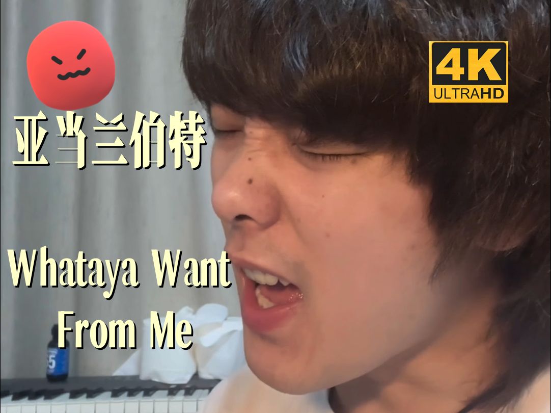 [图]唱完黄宣唱亚当，禁用眼腔共鸣清唱《Whataya Want From Me》