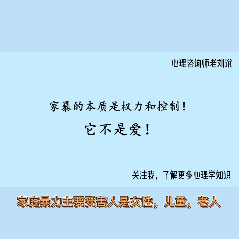 家庭暴力系列之二——家庭暴力本质是什么?为什么会家暴?【老刘说心理】哔哩哔哩bilibili