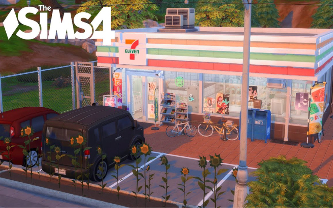 sims4建筑|社区里的711便利店模拟人生4