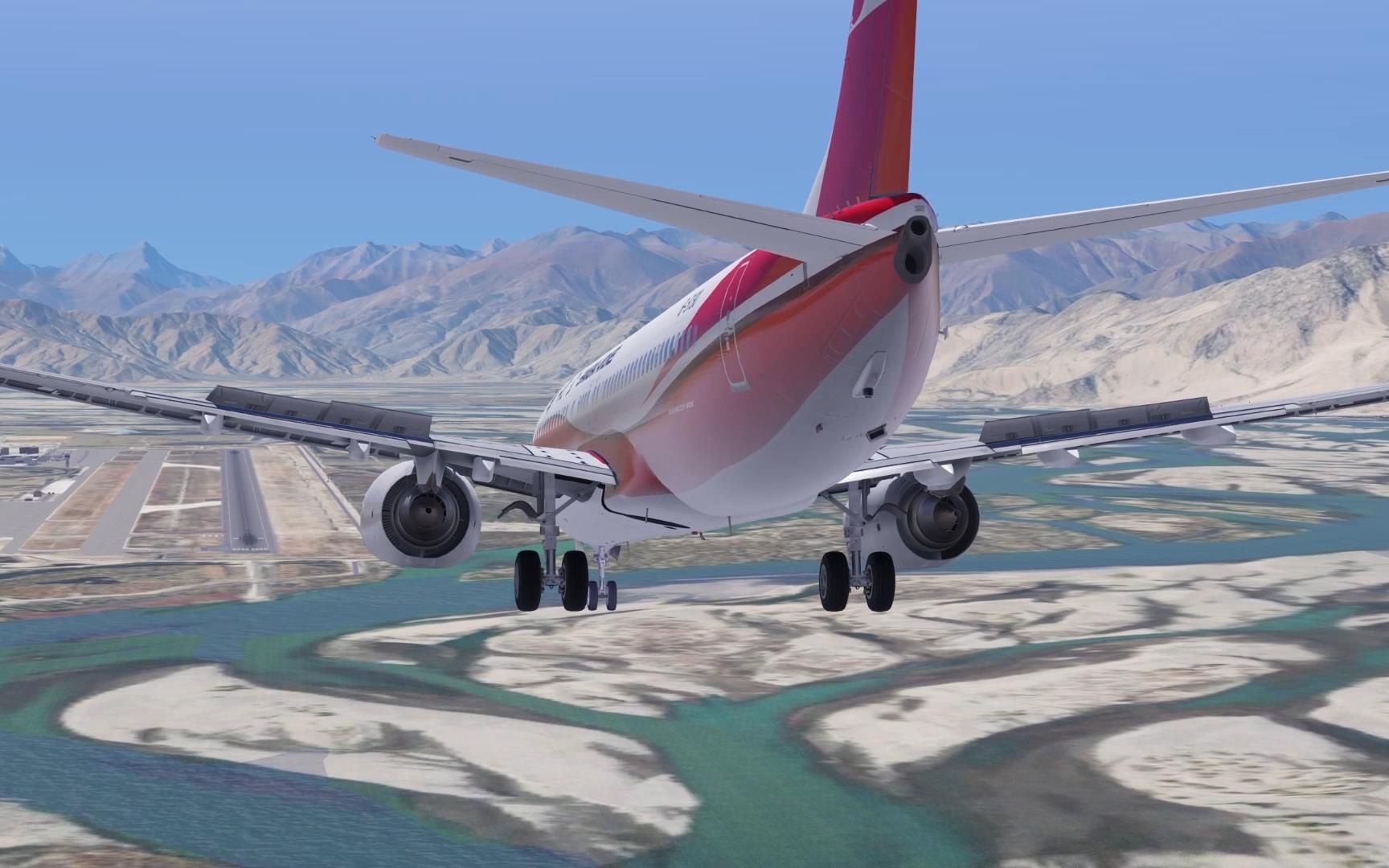 xplane11:客机高度高出1000多米,不应该强行俯冲下降,应该复飞