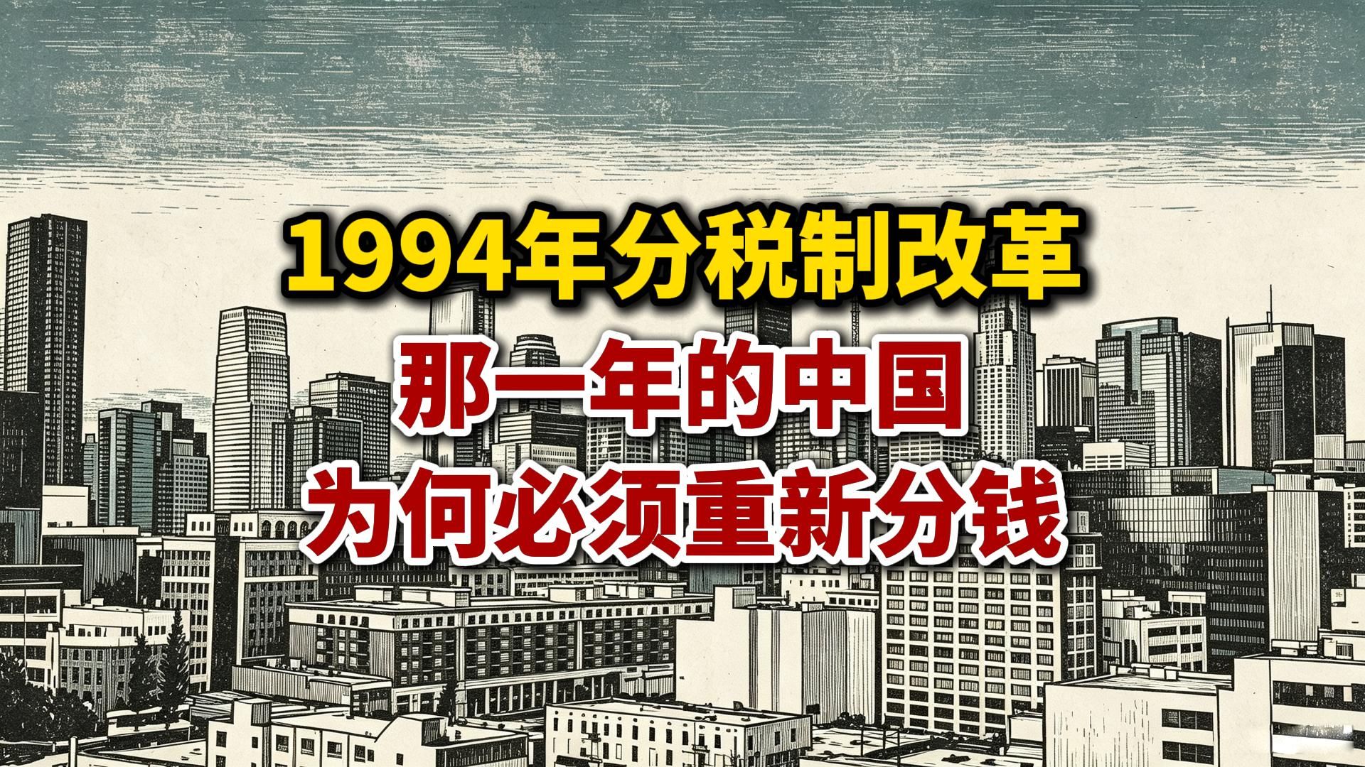 1994年分税制改革，那一年的中国为何必须重新分钱？