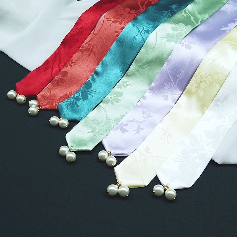 宋制发带汉服头饰珍珠飘带发绳古风发饰明制配饰兰家同款束发绑带