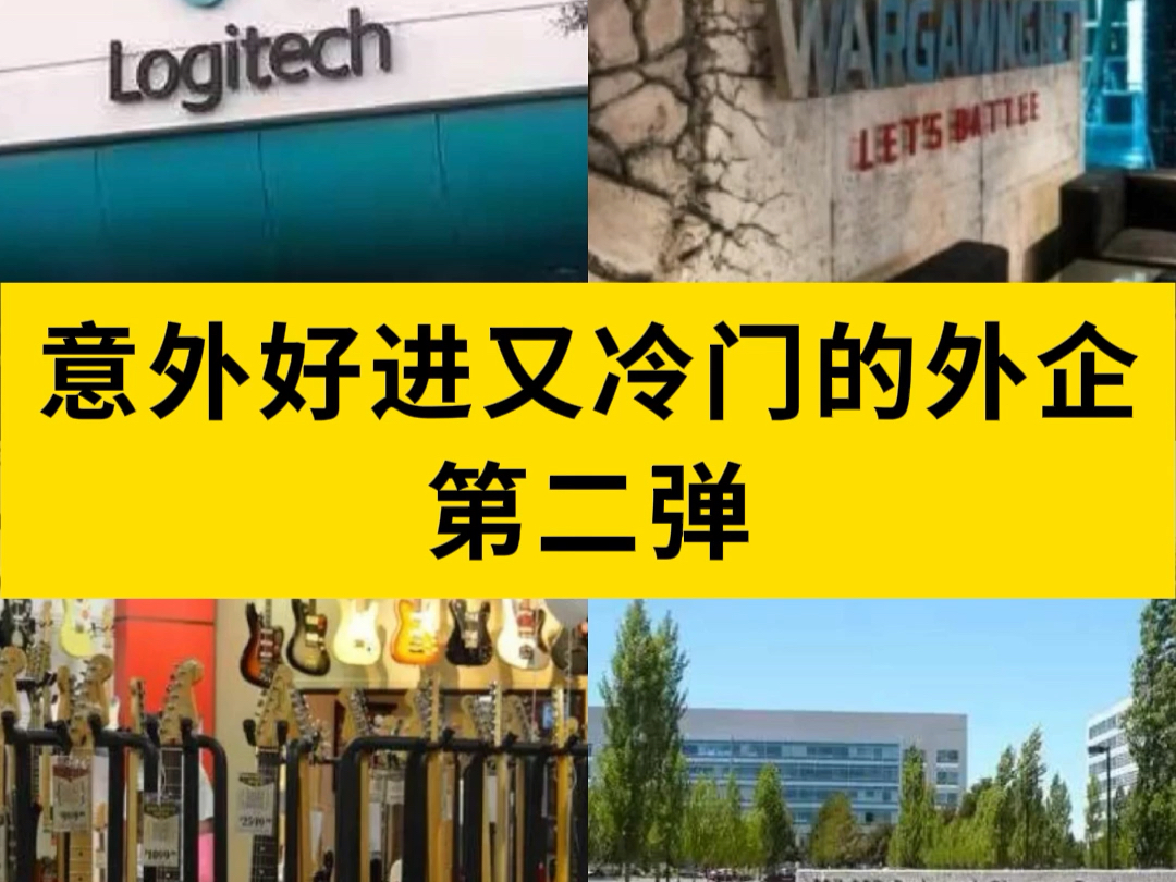 又整理了一些冷门小众却意外好进的外企合集,抓住金三银四的时机哔哩哔哩bilibili