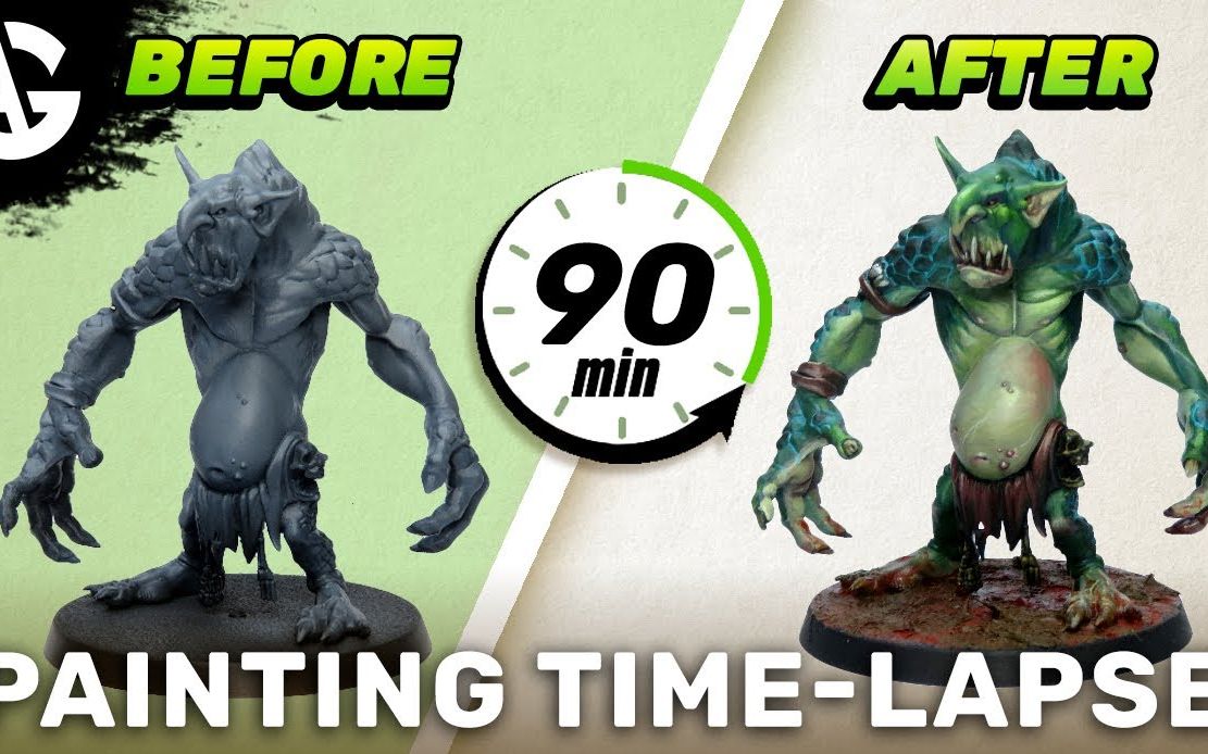 angelgiraldez战锤90分钟速涂石肠巨魔